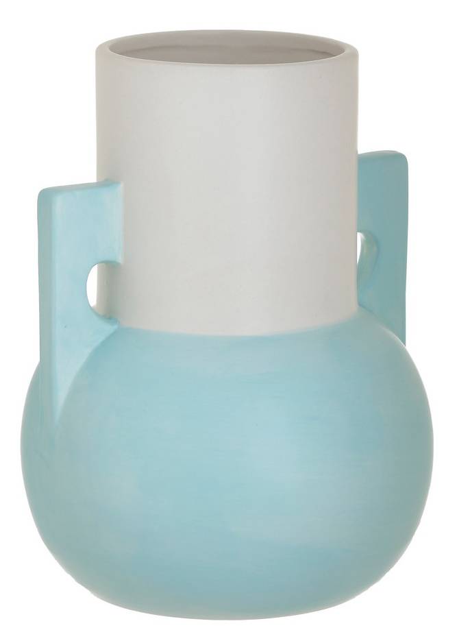 INART ΒΑΖΟ INART ΚΕΡΑΜΙΚΟ ΛΕΥΚΟ ΜΠΛΕ 19X24CM