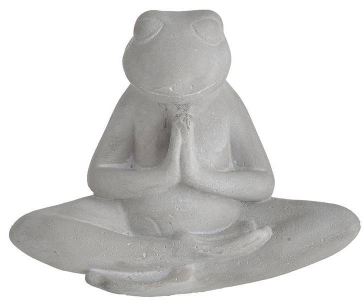 INART ΔΙΑΚΟΣΜΗΤΙΚΟΣ BATΡΑΧΟΣ INART POLYRESIN ΓΚΡΙ 20X10X16CM