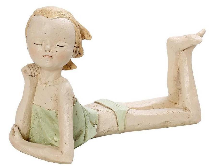 ESPIEL ΔΙΑΚΟΣΜΗΤΙΚΗ ΦΙΓΟΥΡΑ ESPIEL ΚΟΡΙΤΣΑΚΙ POLYRESIN ΠΡΑΣΙΝΟ 16,5CM