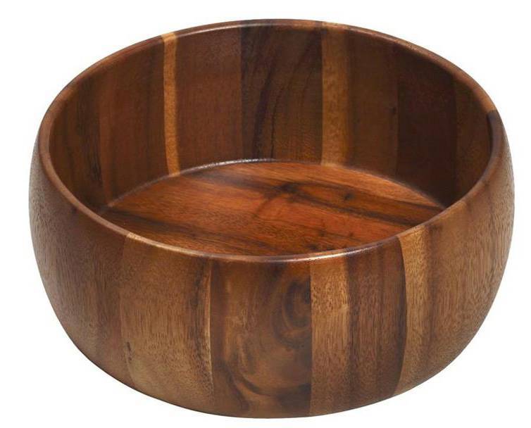 ESPIEL ΜΠΩΛ ESPIEL ΣΤΡΟΓΓΥΛΟ ΑΚΑΚΙΑ ΞΥΛΟ ΚΑΦΕ 25Χ9.5CM