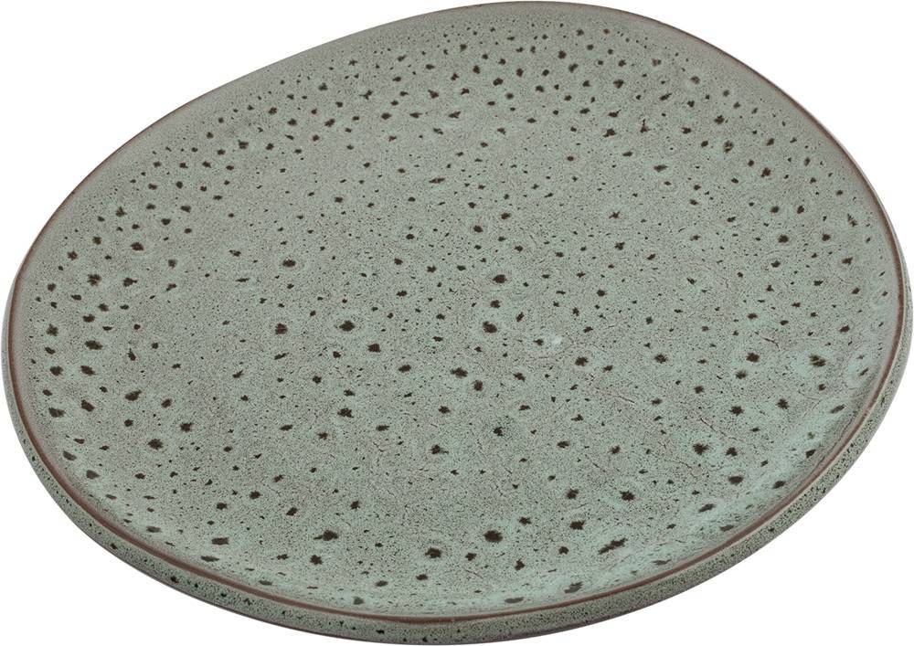 ΠΙΑΤΟ ΦΡΟΥΤΟΥ HOME FASHION ACCESSORIES GRANITE ΠΟΡΣΕΛΑΝΗ GLAZED ΕΚΡΟΥ 18,7X18,3X2,3CM