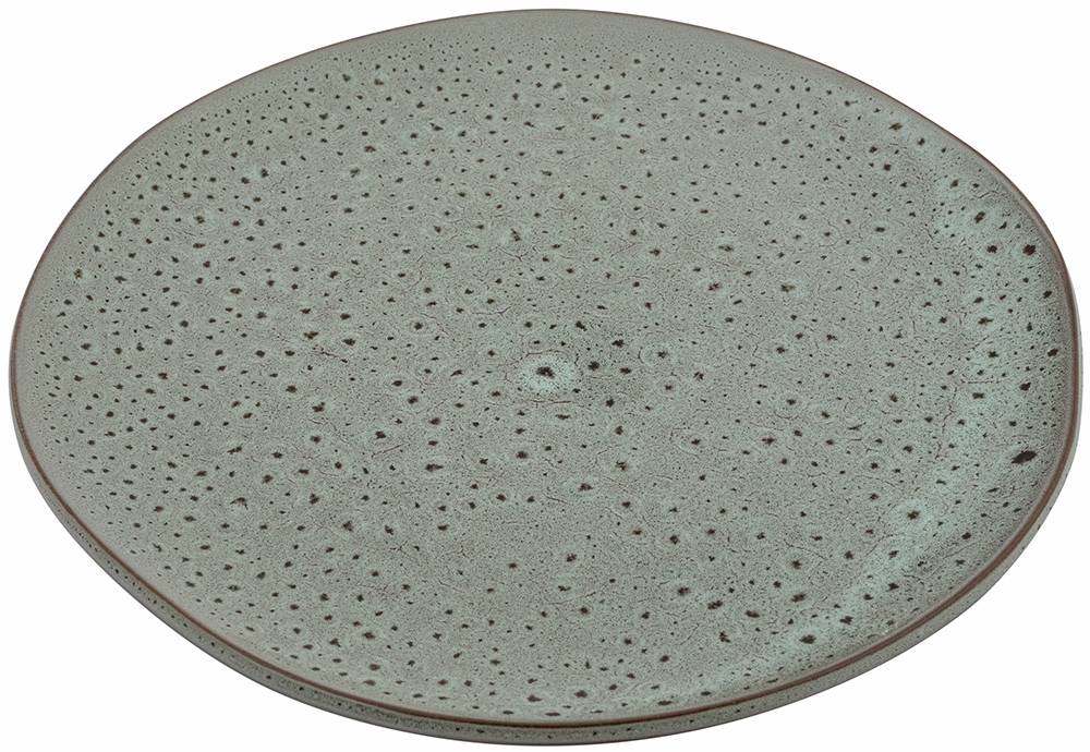 HOME FASHION ACCESSORIES ΠΙΑΤΟ ΡΗΧΟ HOME FASHION ACCESSORIES GRANITE ΠΟΡΣΕΛΑΝΗ GLAZED ΕΚΡΟΥ 26X25X2CM