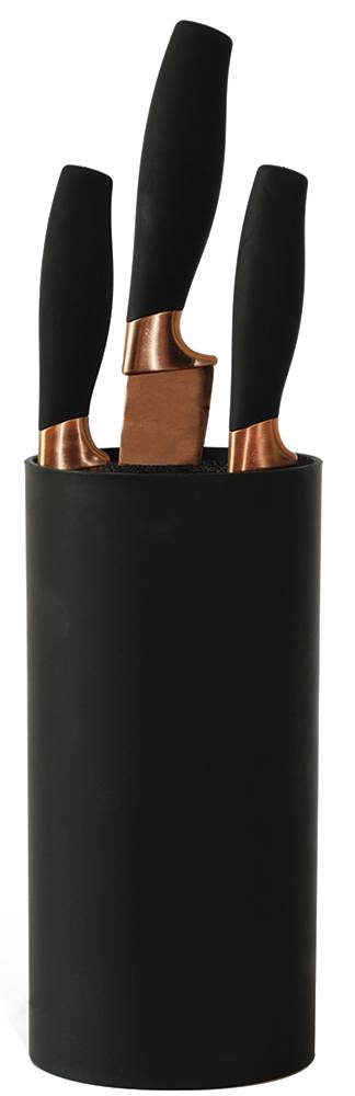 ΒΑΣΗ ΣΤΗΡΙΞΗΣ ΜΑΧΑΙΡΙΩΝ ESTIA ΚΥΛΙΝΔΡΙΚΗ ΜΑΥΡΗ 11Χ22.3CM ESTIA