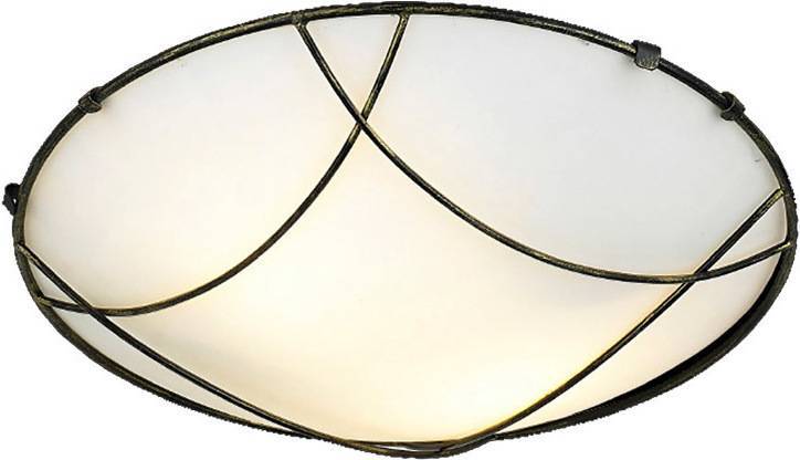 ΠΛΑΦΟΝΙΕΡΑ ACA LIGHTING ΜΕΤΑΛΛΙΚΗ ΜΑΥΡΟ ΧΡΥΣΟ MINOS (30.5X9CM)