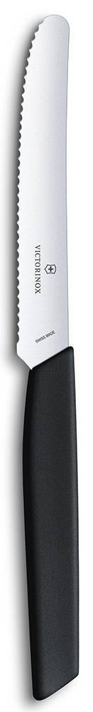 VICTORINOX ΜΑΧΑΙΡΙ ΦΑΓΗΤΟΥ VICTORINOX SWISS MODERN TOMATO AND TABLE BLACK (11CM)