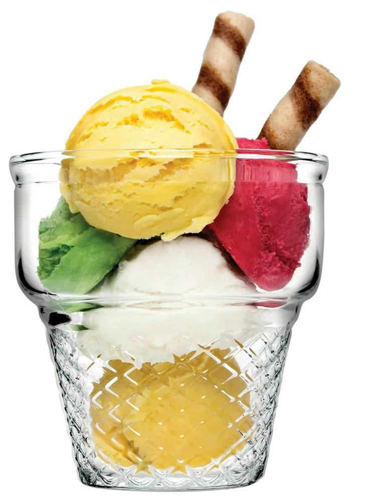 ESPIEL ΜΠΩΛ ΠΑΓΩΤΟΥ ESPIEL MINI CORNET ΓΥΑΛΙ 8,5Χ8.6CM 245CC