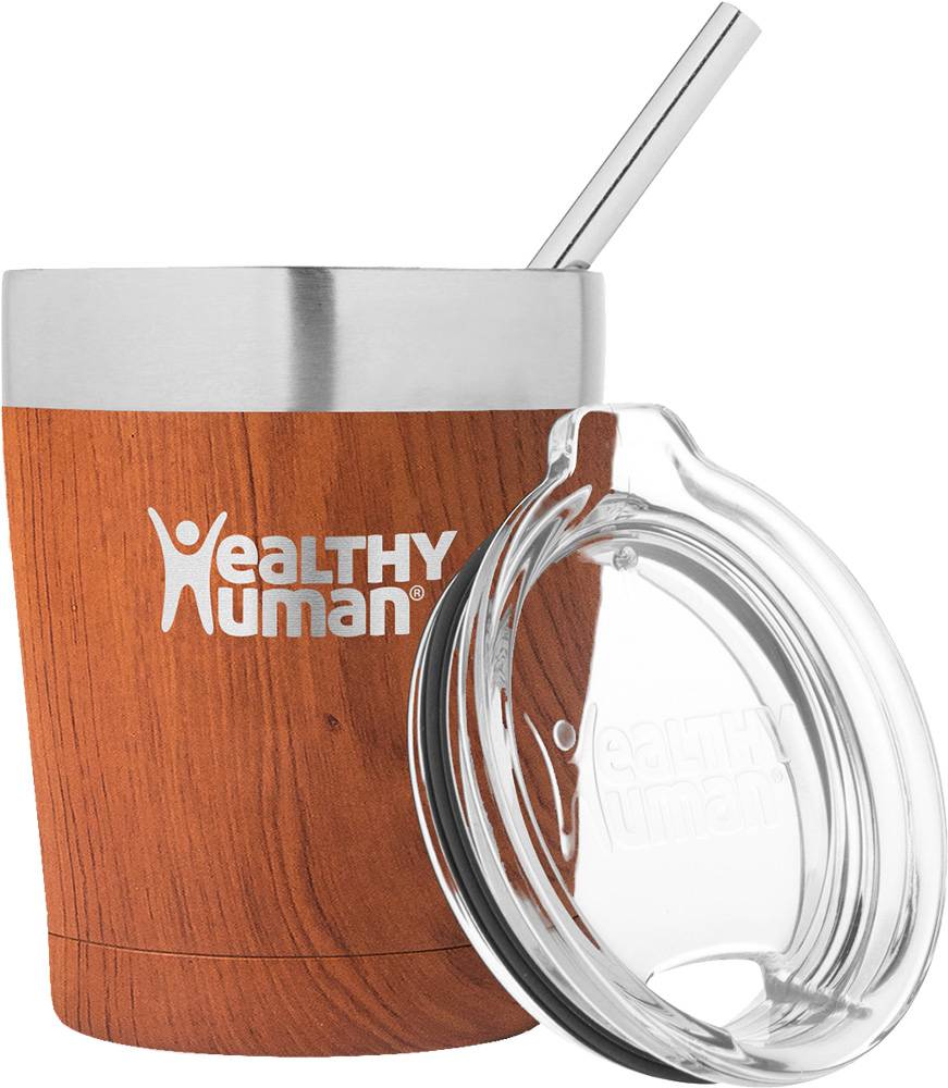 HEALTHY HUMAN ΠΟΤΗΡΙ HEALTHY HUMAN CRUISER TUMBLER ΑΝΟΞΕΙΔΩΤΟ ΑΤΣΑΛΙ NATURAL WOOD (355ML)