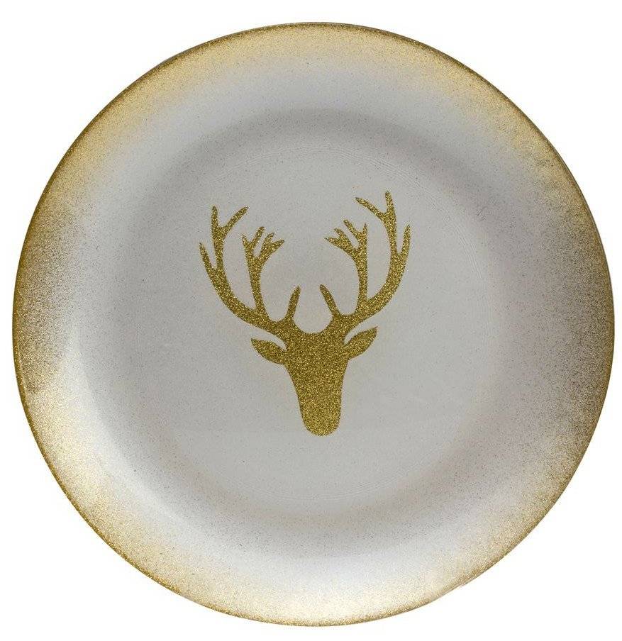 ΠΙΑΤΕΛΑ HOME FASHION ACCESSORIES ΤΑΡΑΝΔΟΣ ΧΡΥΣΟ ΓΥΑΛΙ 32CM HOME FASHION ACCESSORIES