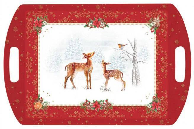 MARVA ΔΙΣΚΟΣ ΣΕΡΒΙΡΙΣΜΑΤΟΣ ΜΑRVA ΜΕΜΟRΙΕS ΜΕ ΛΑΒΕΣ ΜΕΛΑΜΙΝΗ ΚΟΚΚΙΝΟ 52Χ35CΜ