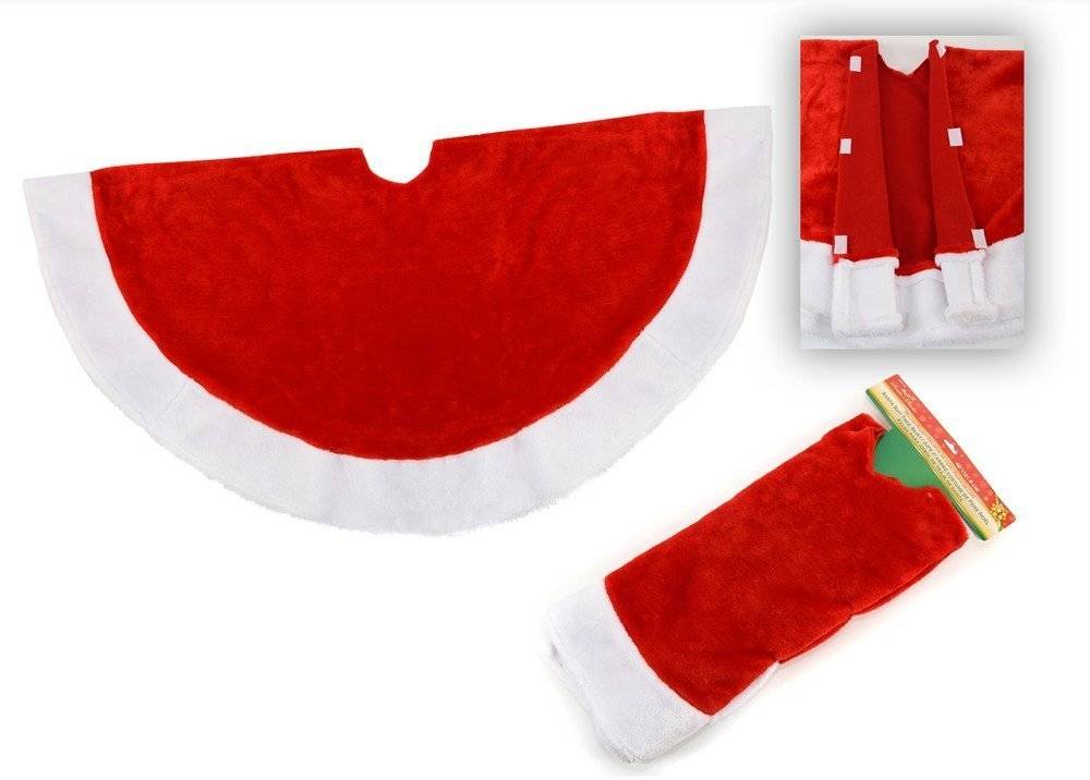 ΧΡΙΣΤΟΥΓΕΝΝΙΑΤΙΚΗ ΠΟΔΙΑ ΔΕΝΔΡΟΥ CHRISTMAS DELUXE POLYESTER ΚΟΚΚΙΝΟ 121CM CHRISTMAS COLLECTION