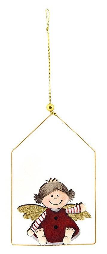 ΧΡΙΣΤΟΥΓΕΝΝΙΑΤΙΚΟ ΣΤΟΛΙΔΙ CHRISTMAS ΑΓΓΕΛΑΚΙ ΞΥΛΟ ΜΕΤΑΛΛΟ 14CM CHRISTMAS COLLECTION