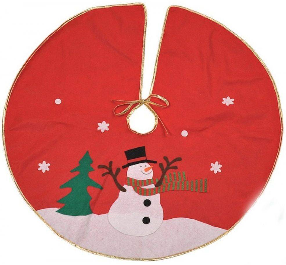 ΧΡΙΣΤΟΥΓΕΝΝΙΑΤΙΚΗ ΠΟΔΙΑ ΔΕΝΔΡΟΥ CHRISTMAS POLYESTER ΚΟΚΚΙΝΟ 92CM CHRISTMAS COLLECTION