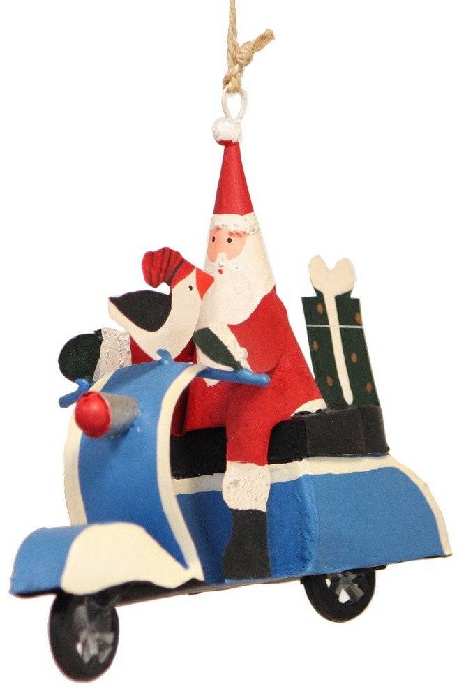 SYNCHRONIA ΧΡΙΣΤΟΥΓΕΝΝΙΑΤΙΚΟ ΣΤΟΛΙΔΙ SYNCHRONIA ΚΡΕΜΑΣΤO ΑΓΙΟΣ ΒΑΣΙΛΗΣ ΣΚΟΥΤΕΡ METΑΛΛΟ 4CM