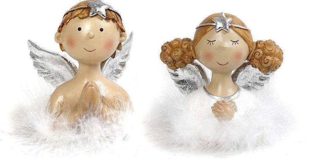 ΔΙΑΚΟΣΜΗΤΙΚΟ ΑΓΓΕΛΑΚΙ ESPIEL ΜΕ ΑΣΗΜΙ ΦΤΕΡΑ 1ΤΜΧ 14CM ESPIEL