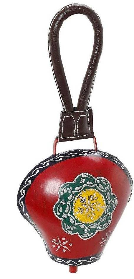 ΧΡΙΣΤΟΥΓΕΝΝΙΑΤΙΚΟ ΔΙΑΚΟΣΜΗΤΙΚΟ ESPIEL ΜΕΤΑΛΛΟ ΚΡΕΜΑΣΤΗ ΚΟΥΔΟΥΝΑ ΚΟΚΚΙΝΟ-ΚΙΤΡΙΝΟ 33X15X9CM ESPIEL