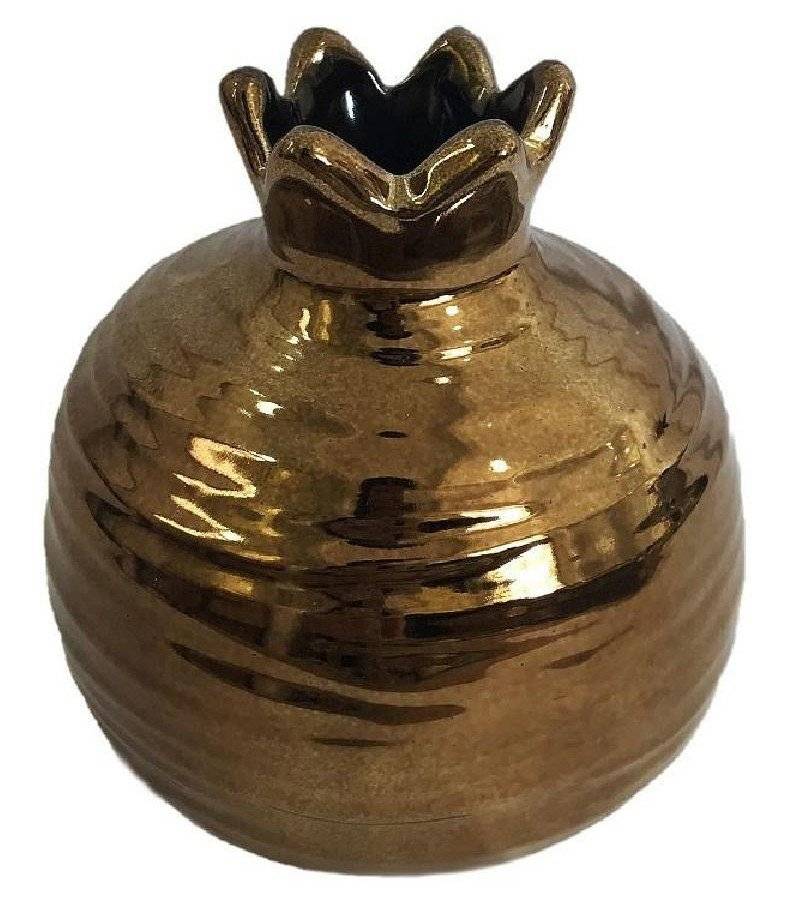 ΔΙΑΚΟΣΜΗΤΙΚΟ ΡΟΔΙ ESPIEL ΚΕΡΑΜΙΚΟ ΜΠΡΟΝΖΕ 12.7X12.7CM ESPIEL