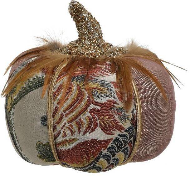 ΧΡΙΣΤΟΥΓΕΝΝΙΑΤΙΚΟ ΔΙΑΚΟΣΜΗΤΙΚΟ INART ΚΟΛΟΚΥΘΑ ΥΦΑΣΜΑ ΡΟΖ ΜΩΒ 19CM INART