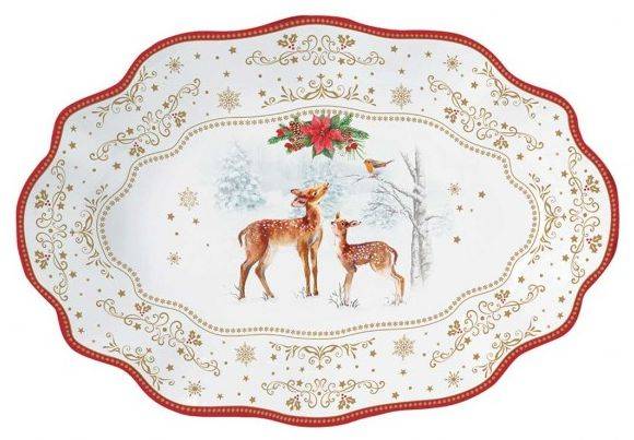 MARVA ΠΙΑΤΕΛΑ ΜΑRVA ΜΕLΟDΥ ΟΒΑΛ ΠΟΡΣΕΛΑΝΗ ΛΕΥΚΟ 30X21CM