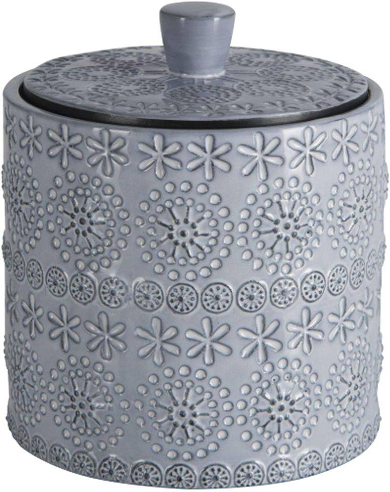 ΚΟΥΤΙ ΑΠΟΘΗΚΕΥΣΗΣ SPIRELLA RELIEF ΠΟΡΣΕΛΑΝΗ ΓΚΡΙ (10.3Χ10.3Χ39.5CM)