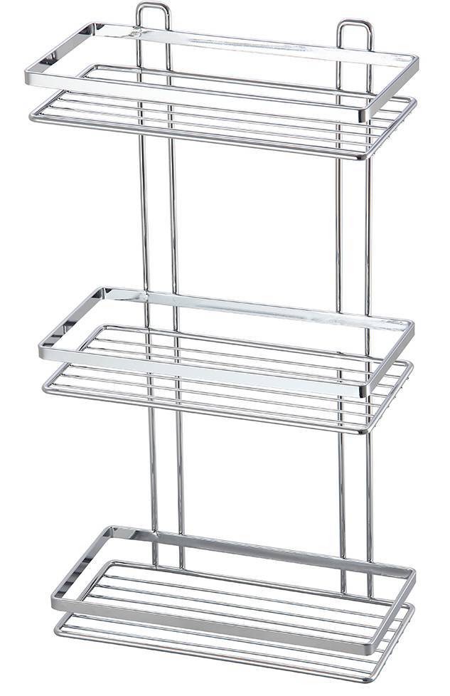 ΕΤΑΖΙΕΡΑ ESTIA ELEGANT ΜΕΤΑΛΛΟ ΙΝΟΧ 3 ΘΕΣΕΩΝ 20.2X20.2X53.6CM ESTIA