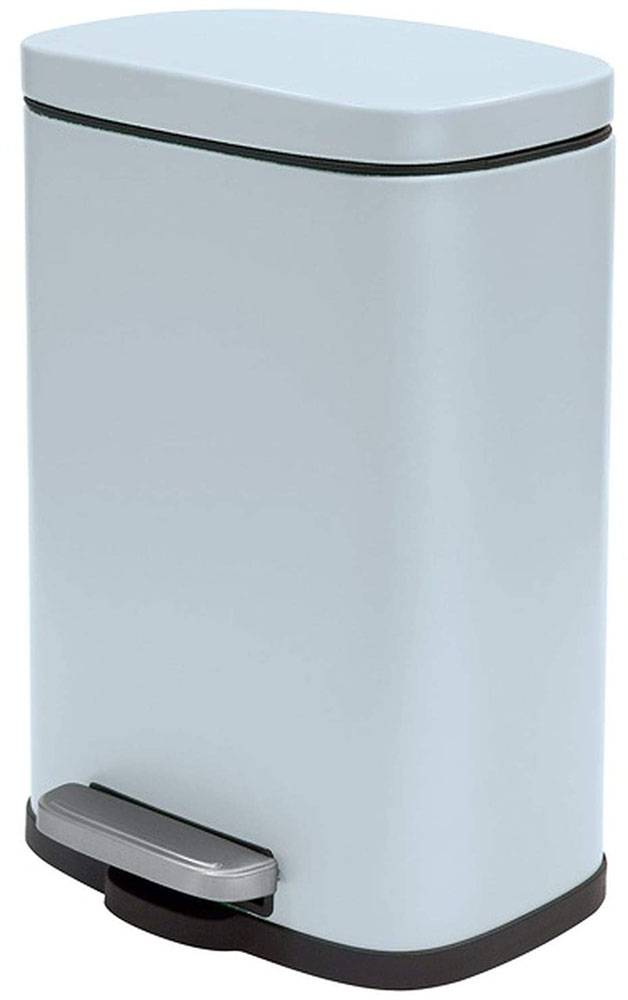 ΧΑΡΤΟΔΟΧΕΙΟ SPIRELLA AKIRA ΜΕΤΑΛΛΙΚΟ ΜΑΤ ΓΚΡΙ SOFT CLOSE 5L (21.4Χ17.6Χ30CM) SPIRELLA