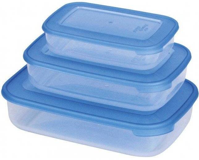 ΦΑΓΗΤΟΔΟΧΕΙΟ VENUS ΟΡΘΟΓΩΝΙΟ ΠΛΑΣΤΙΚΟ ΣΕΤ 3ΤΜΧ 900-1880-3000ML