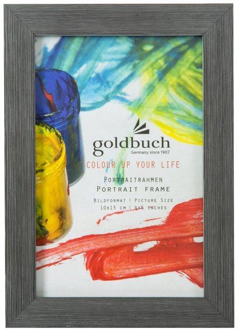 ΚΟΡΝΙΖΑ GOLDBUCH COLOUR UP YOUR LIFE DARK GREY ΠΛΑΣΤΙΚΗ ΟΡΘΟΓΩΝΙΑ 10X15CM GOLDBUCH