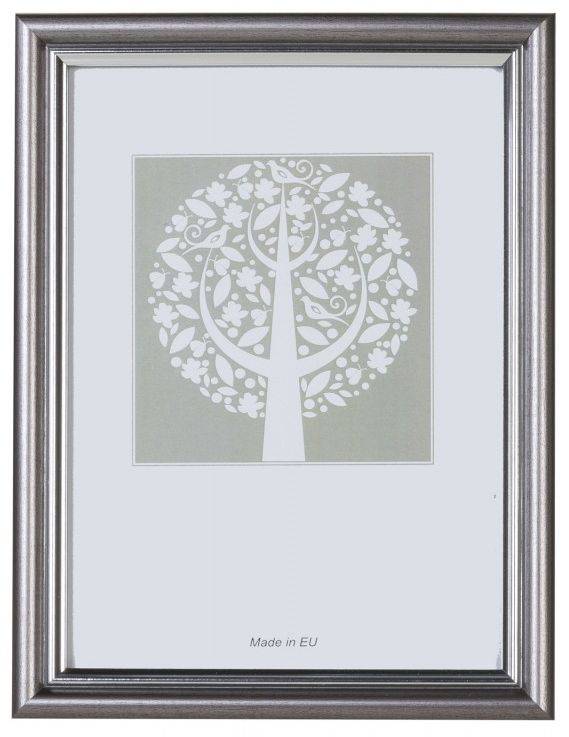 PHOTO FRAMES ΚΟΡΝΙΖΑ PHOTO FRAMES PS ΠΛΑΣΤΙΚΗ GREY 15X21CM