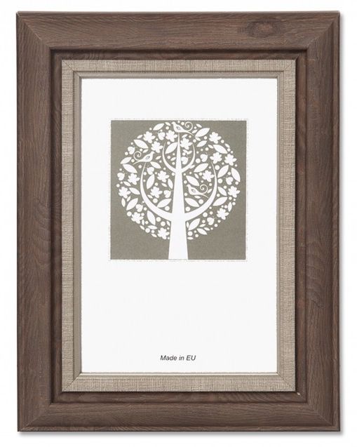 PHOTO FRAMES ΚΟΡΝΙΖΑ PHOTO FRAMES FAUSTA PS ΠΛΑΣΤΙΚΗ LIGHT BROWN 13X18CM