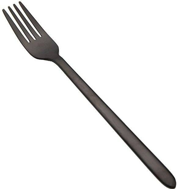 DINOX ΠΙΡΟΥΝΙ ΦΑΓΗΤΟΥ DINOX CUBA BLACK MATTE ΑΝΟΞΕΙΔΩΤΟ ΑΤΣΑΛΙ 18/0 3MM 20.6CM