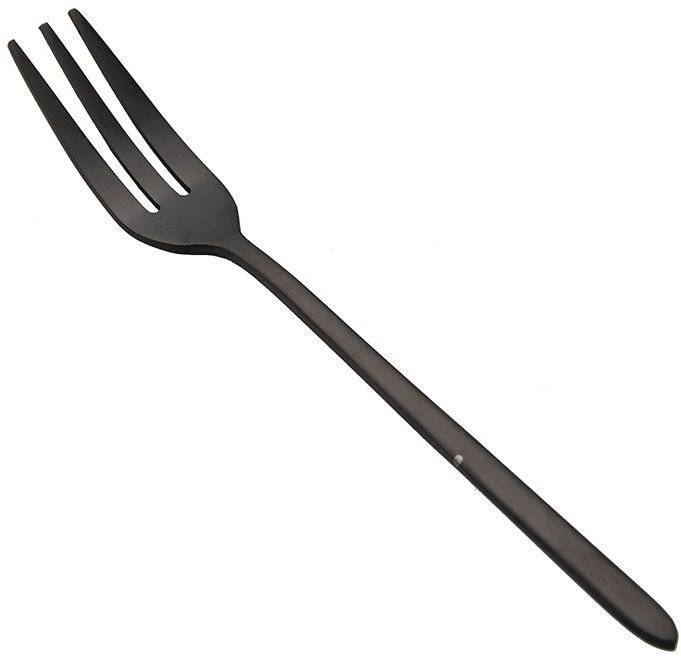 ΠΙΡΟΥΝΙ ΓΛΥΚΟΥ DINOX CUBA BLACK MATTE ΑΝΟΞΕΙΔΩΤΟ ΑΤΣΑΛΙ 18/0 2,5MM 14.5CM DINOX