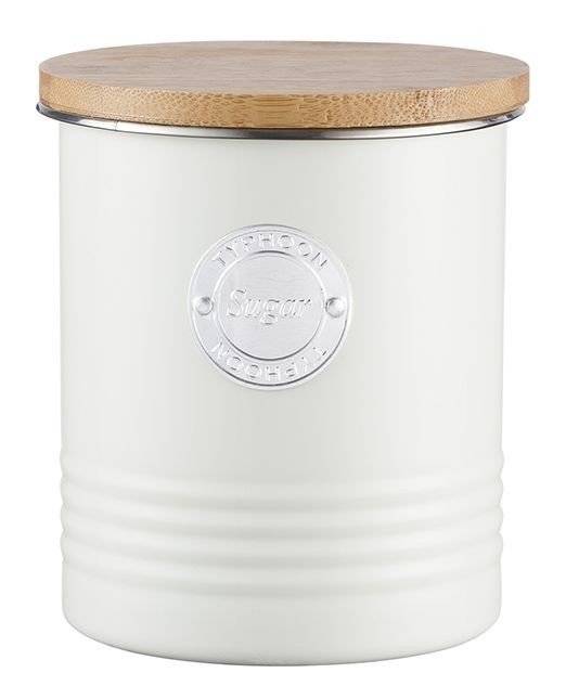 ΒΑΖΟ ΑΠΟΘΗΚΕΥΣΗΣ ΖΑΧΑΡΗΣ TYPHOON ΜΕΤΑΛΛΟ 1L ΚΡΕΜ 14X12CM TYPHOON