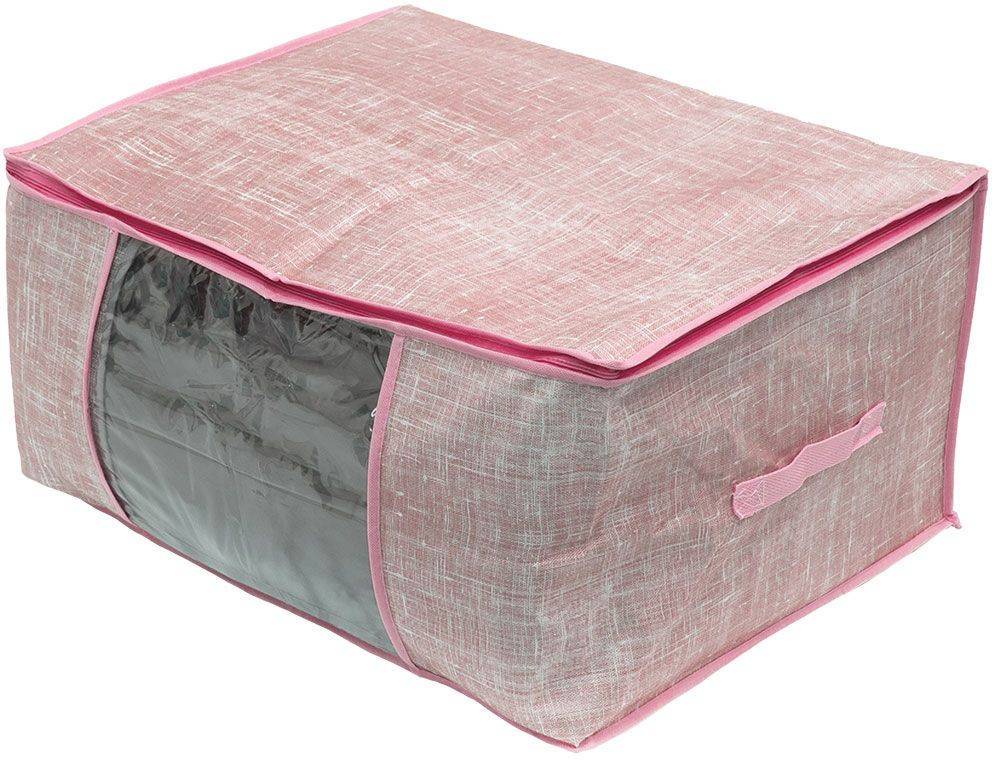 ESTIA ΘΗΚΗ ΦΥΛΑΞΗΣ ESTIA LINEN CORAL 60X45X30CM