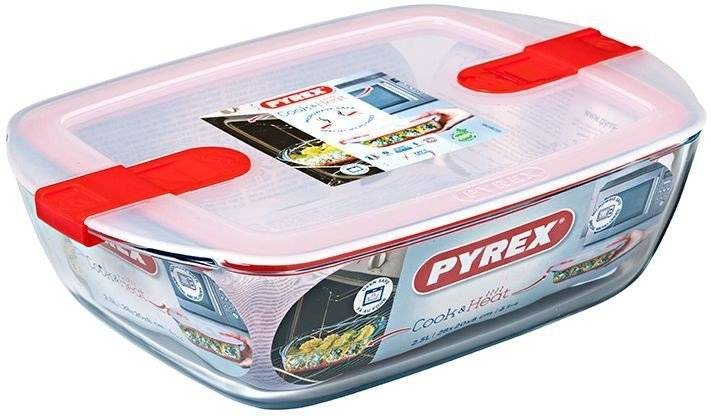 PYREX ΔΟΧΕΙΟ ΦΑΓΗΤΟΥ PYREX COOK - HEAT ΟΡΘΟΓΩΝΙΟ 1100ML