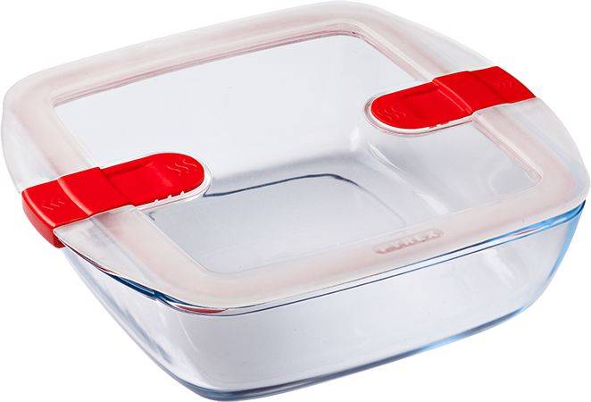 ΔΟΧΕΙΟ ΦΑΓΗΤΟΥ PYREX COOK - HEAT ΤΕΤΡΑΓΩΝΟ (1000ML) PYREX