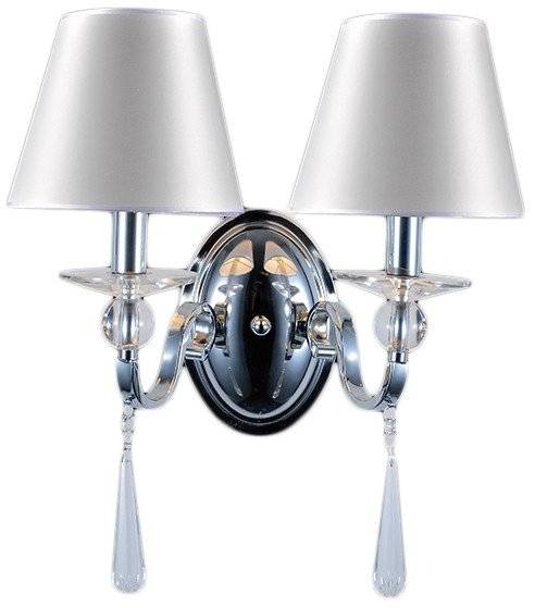 ΦΩΤΙΣΤΙΚΟ ΕΠΙΤΟΙΧΙΟ ACA LIGHTING AD90042W ΚΡΥΣΤΑΛΛΟ ΑΣΗΜΙ ΚΑΠΕΛΟ ACA