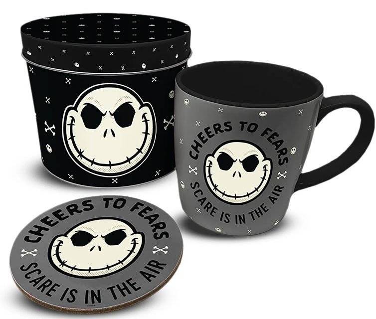 ΚΟΥΠΑ PYRAMID INTERNATIONAL NIGHTMARE BEFORE CHRISTMAS ΚΕΡΑΜΙΚΗ ΓΚΡΙ 370ML ΣΕΤ ΔΩΡΟΥ 2ΤΜΧ PYRAMID INTERNATIONAL