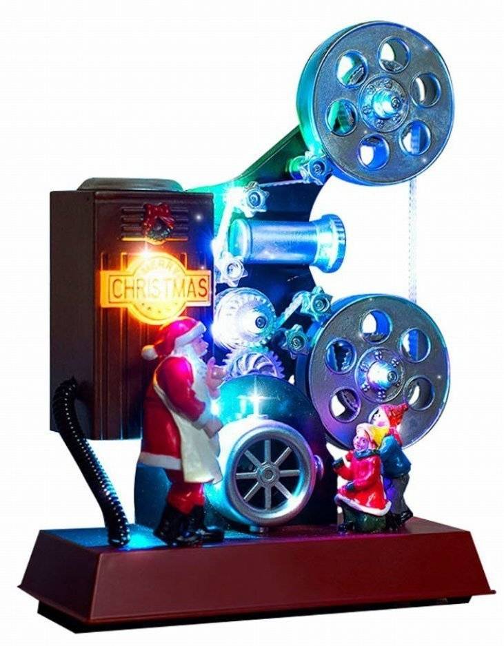 ΧΡΙΣΤΟΥΓΕΝΝΙΑΤΙΚΟΣ ΔΙΑΚΟΣΜΗΤΙΚΟΣ ΠΡΟΒΟΛΕΑΣ ΜΕ LED, ΜΟΥΣΙΚΗ ΚΑΙ ΚΙΝΗΣΗ CHRISTMAS COLLECTION