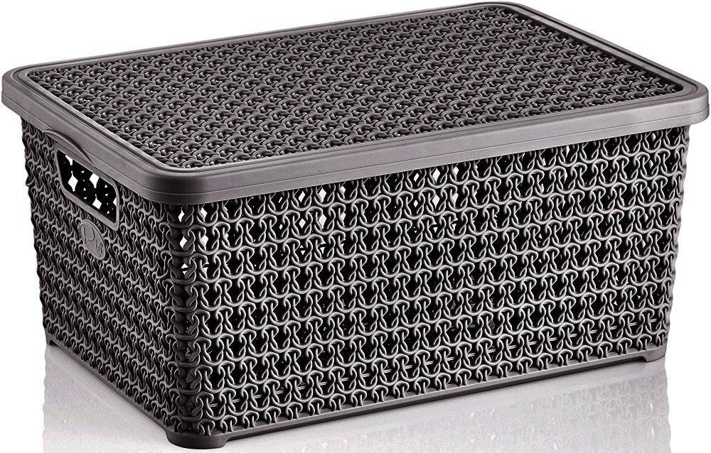 KOYTI ΑΠΟΘΗΚΕΥΣΗΣ CHIOS HELLAS ΠΛΑΣΤΙΚΟ ΓΚΡΙ 34X24X16CM CHIOS HELLAS