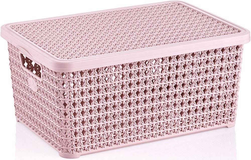 KOYTI ΑΠΟΘΗΚΕΥΣΗΣ CHIOS HELLAS ΠΛΑΣΤΙΚΟ ΡΟΖ 34X24X16CM CHIOS HELLAS