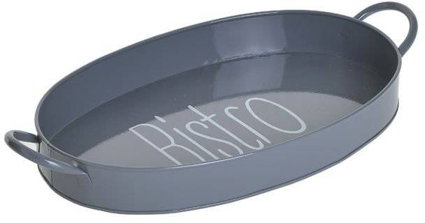 ΔΙΣΚΟΣ ΣΕΡΒΙΡΙΣΜΑΤΟΣ INART ΜΕΤΑΛΛΙΚΟΣ ΓΚΡΙ 39Χ25Χ5CM INART