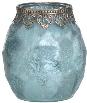 INART ΚΗΡΟΠΗΓΙΟ INART ΓΥΑΛΙΝΟ/ΜΕΤΑΛΛΙΚΟ ΠΕΤΡΟΛ/ΜΠΡΟΝΖΕ Φ14Χ15CM