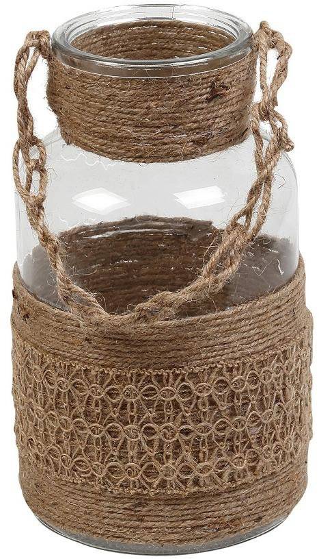 ΦΑΝΑΡΙ ESPIEL ΓΥΑΛ. ΜΕ ΚΑΦΕ ΠΛΕΞΗ 18Χ30CM ESPIEL