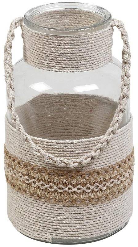 ESPIEL ΦΑΝΑΡΙ ESPIEL ΓΥΑΛ. ΜΕ ΜΠΕΖ ΠΛΕΞΗ 18Χ30CM