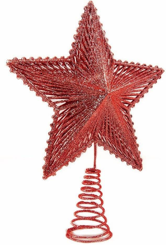 ΧΡΙΣΤΟΥΓΕΝΝΙΑΤΙΚΗ ΚΟΡΥΦΗ ΔΕΝΤΡΟΥ ΚΟΚΚΙΝΗ 24 CM CHRISTMAS COLLECTION