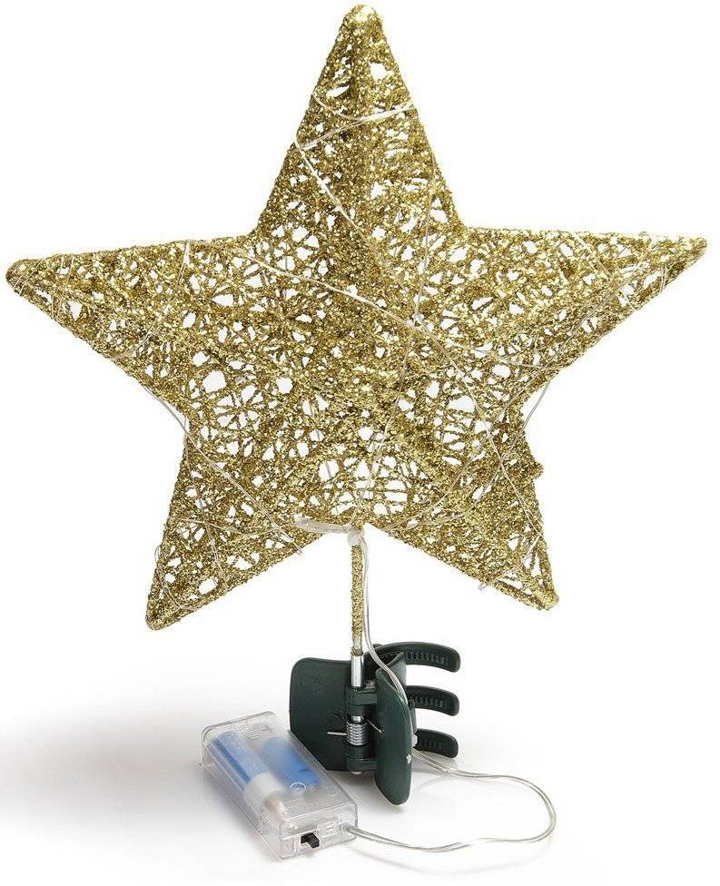 ΚΟΡΥΦΗ ΔΕΝΤΡΟΥ XMAS ΑΣΤΕΡΙ ΜΕ LED ΧΡΥΣΗ 25CM CHRISTMAS COLLECTION