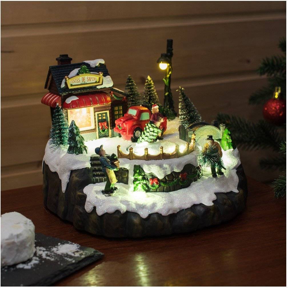 CHRISTMAS COLLECTION ΧΡΙΣΤΟΥΓΕΝΝΙΑΤΙΚΟ ΔΙΑΚΟΣΜΗΤΙΚΟ ΚΑΤΑΣΤΗΜΑ ΔΕΝΤΡΩΝ ΜΕ LED, ΜΟΥΣΙΚΗ ΚΑΙ ΚΙΝΗΣΗ