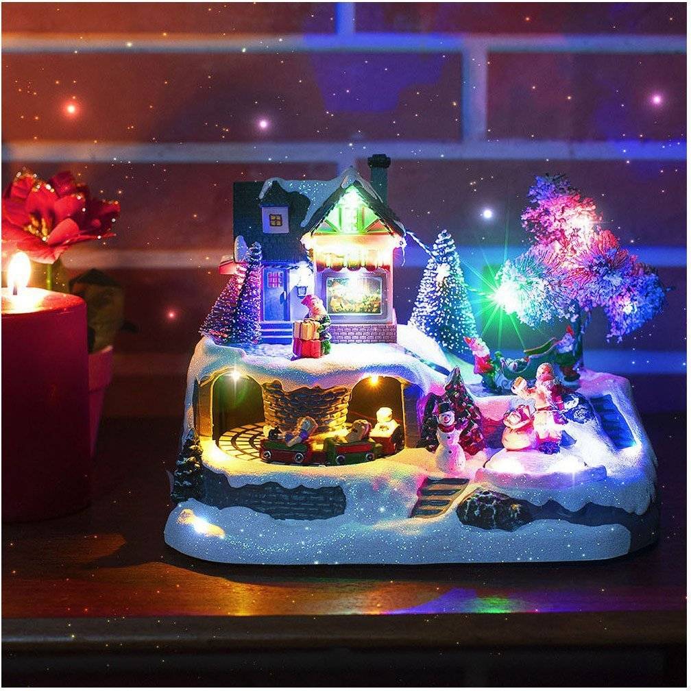 ΧΡΙΣΤΟΥΓΕΝΝΙΑΤΙΚΟ ΔΙΑΚΟΣΜΗΤΙΚΟ ΧΩΡΙΟ ΜΕ LED, ΜΟΥΣΙΚΗ ΚΑΙ ΚΙΝΗΣΗ CHRISTMAS COLLECTION