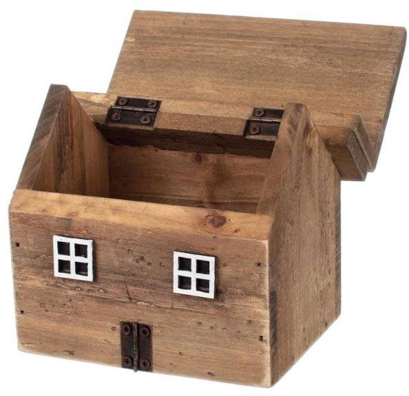 SYNCHRONIA ΔΙΑΚΟΣΜΗΤΙΚΟ ΚΟΥΤΙ ΞΥΛΙΝΟ - ΣΠΙΤΙ SYNCHRONIA 15X11,5X1CM