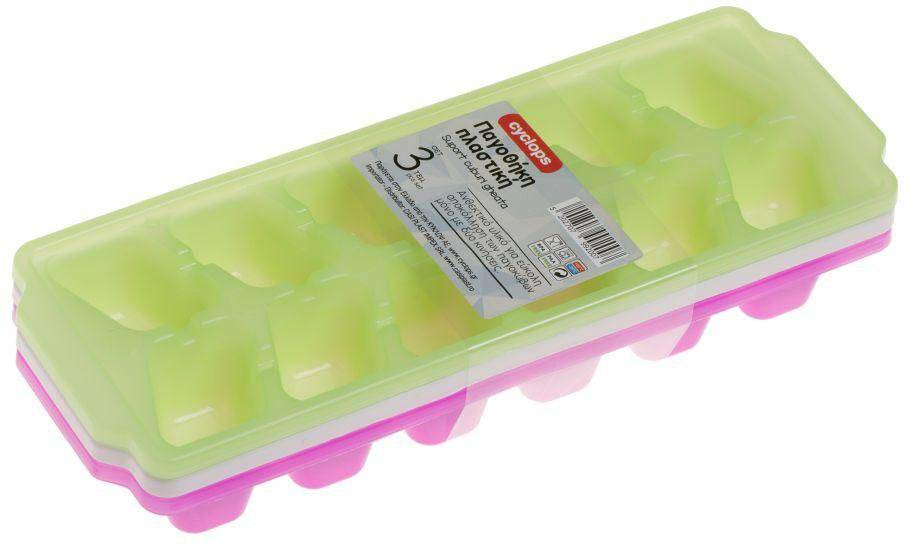 ΣΕΤ ΠΑΓΟΘΗΚΗ 3 ΤΕΜ CYCLOPS ΠΛΑΣΤΙΚΗ 26 X 9,5 X 4,5 CM